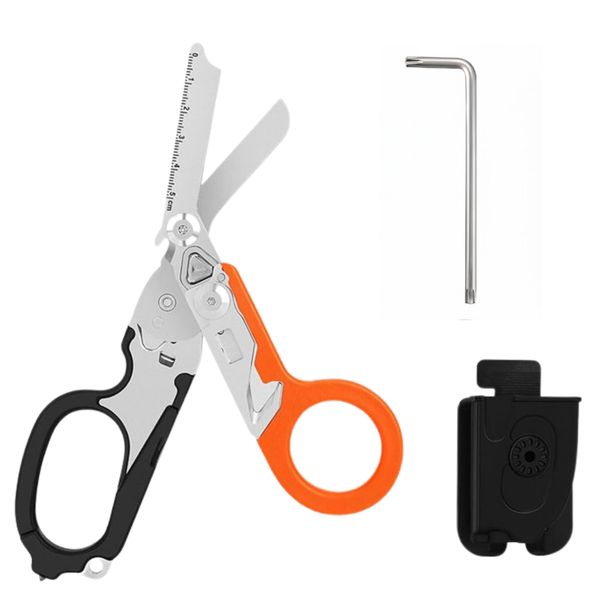 Arfast- 6-in-1 Foldable Stainless Steel Trauma Shears Multi-tool Scissors