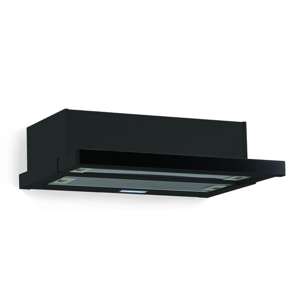 Falco 90cm Slide Out Black Extractor Fan FAL-90-T62ST-B