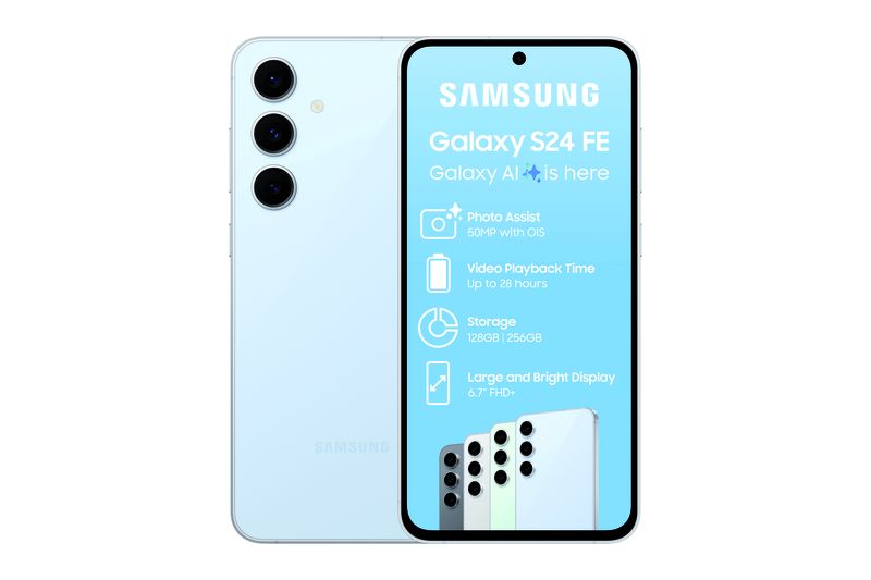 Samsung Galaxy S24 FE 5G 256G Dual Sim - Light Blue