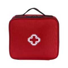 Multi-Purpose Bag For Emergency First Aid Supplies - Red/Black