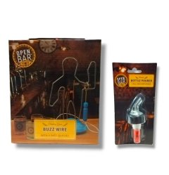 Open Bar Buzz Wire Party Game with Bottle Pourer