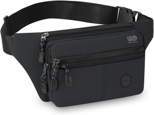 Brightgoods Waist Bag with 4 Zip Pockets