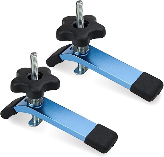 T-Track Hold Down Clamp, 5-1/2" L x 1-1/8" W, 2 Pack, T Track Clamps