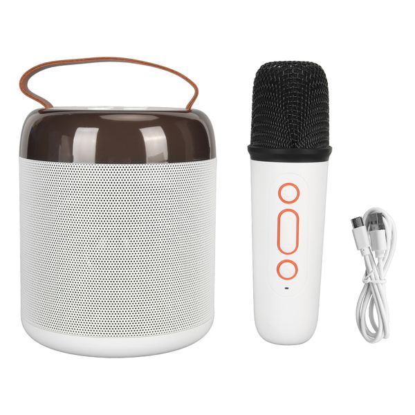 RGB Speaker 16 Light Beads Lightweight Compact Portable Bluetooth White