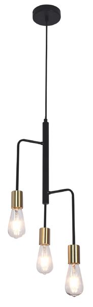 Cascading Metal Pendant With Gold Accent