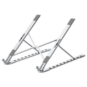 Portable Multi-Angle Aluminum Laptop Stand - Silver
