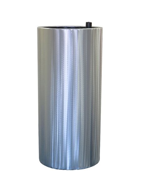Allsorted Cylinder Plant Pot / Planter Brushed Aluminium - 790 x 370mm
