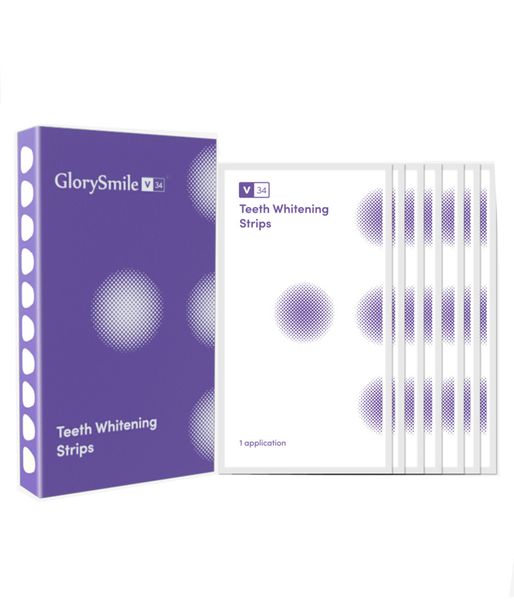 V34 Dry Whitening Strips For Whitening, Stain Removal And Stains