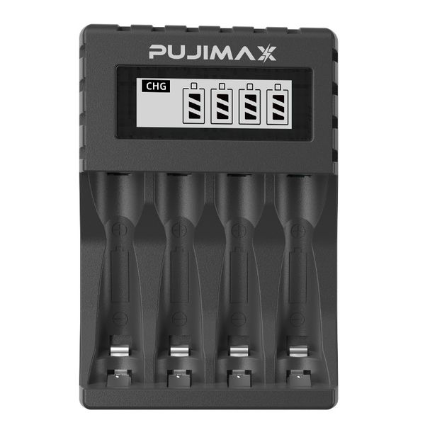 LCD Intelligent Display Charger - Black