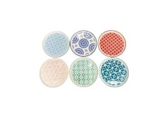Mixed Bohemian Side Plate Set - 14.5cm - 6 Piece