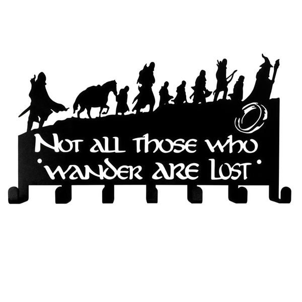 Lord Of The Rings Key Holder 7 Hooks Wall Mount For Entryway Home
