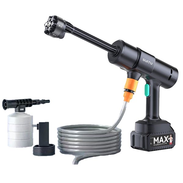 SUITU Cordless Pressure Washer, Portable High Pressure Car Wash Water Gun