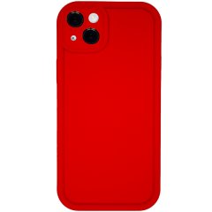 Red - Phone Case with Bubble Edge &amp; Camera Protection - Iphone 15 Plus