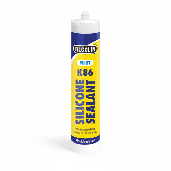 Alcolin - Silicone Sealant - Flexible, Watertight, Moisture - White - 280ml