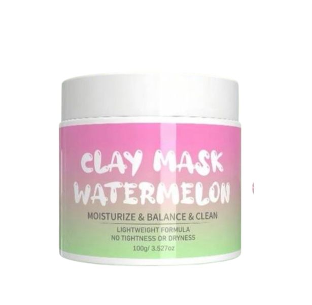 Watermelon Clay Mask - Hydrating &amp; Pore Refining Facial Mask