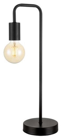 Bright Star Curved Retro Aluminium Table Lamp