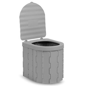 Folding Portable Commode Travel Toilet Stool