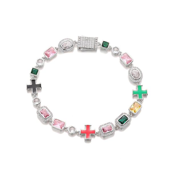 Geometric Colorful Gemstone Full-Set Necklace &amp; Bracelet