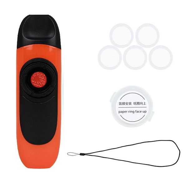 Kazoo Professionally Playsmusical Instrument Easy To Learn Orange Red