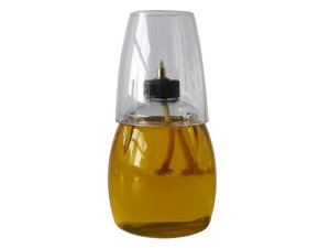 @Delights Tall Lamp Yellow - Clear Shade Citronella - Set of 6
