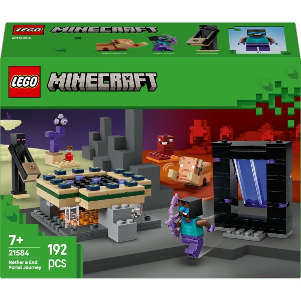 LEGO® Minecraft® Nether &amp; End Portal Journey Gamer Toy 21584
