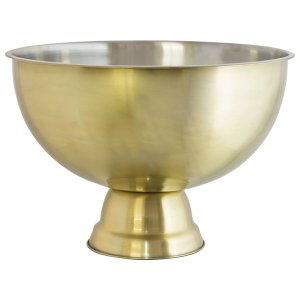 Raph Interiors Gold Finish Wine Tub/Ice Bucket