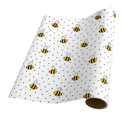 Gift Wrapping Paper 5m Roll - Bee's
