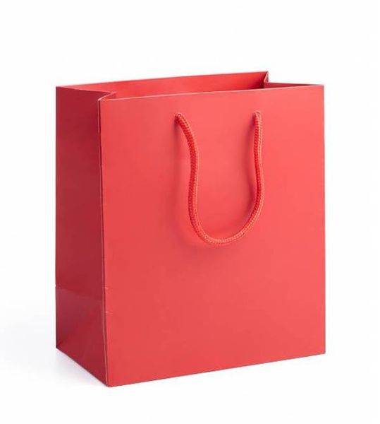 Xmas Red Medium Gift Bag 4 pc