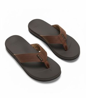 Rip Curl Men's Leather Soft Open Toe Sandals - Black/Brown