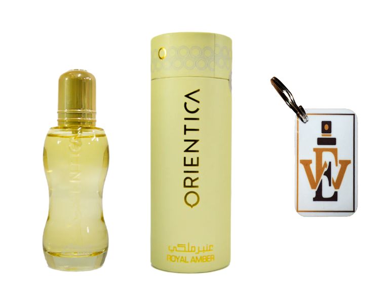 Royal Amber By Orientica Perfumes - 30ml &amp; Perfume Style Keyring Combo