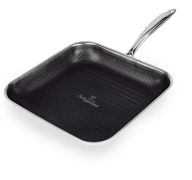 Berlinger Haus 28cm 18/10 Stainless Steel Grill Pan - Eternal Collection