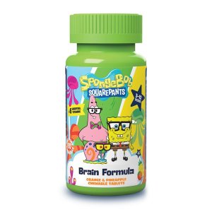 SpongeBob SquarePants Brain Formula - 60 Orange &amp; Pineapple Chewables