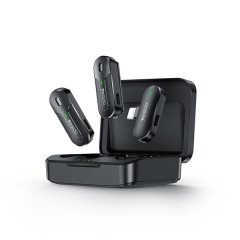 YESIDO KR16 Lightning interface 2in1 lavalier microphone with charging box
