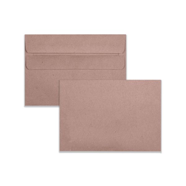 LEO C6 Manilla Self Seal Envelopes - Open Long Side - Box of 500