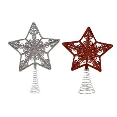 Christmas Tree Top - Star and Snowflake - Design 2