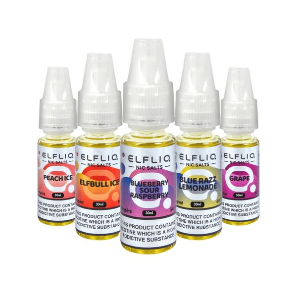 Elf Bar ELFLIQ E-Liquid 30ml Nic Salt 5% - MMF Combo (Pack of 5)