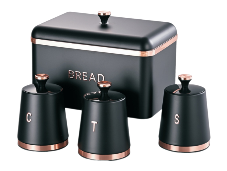 Royal Homeware Monza Collection 4pc Breadbin Set