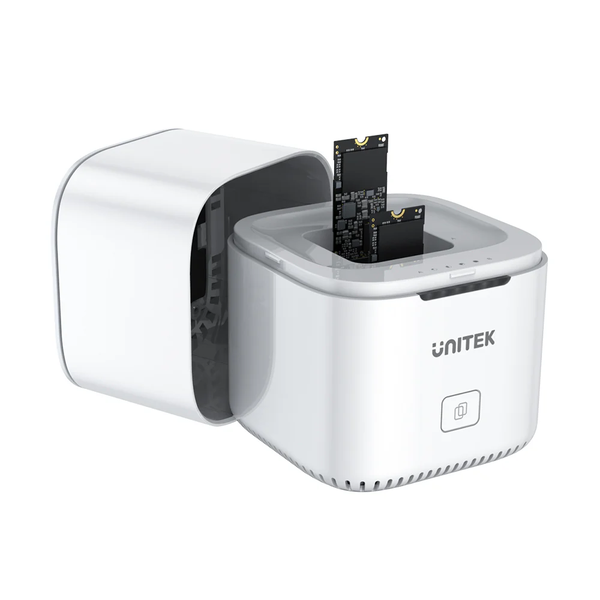 Unitek USB-C Dual M.2 NVMe PCIe SSD Offline Clone Dock USB 3.2 Gen 2 10Gbps