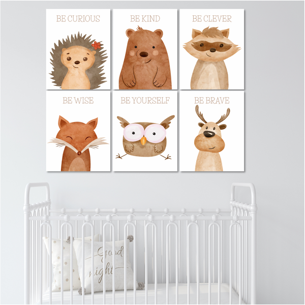Woodl&amp;s Animals Be Curious - A4 - 21cm x 29cm - 6 Set