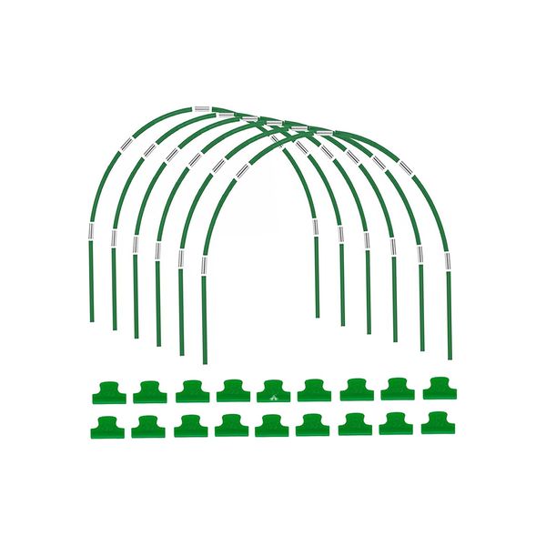 ALANES Garden Greenhouse Hoops DIY Fiberglass Plant Support Hoop Frame Kit