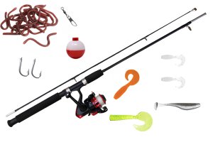 Kids Fishing Rod and Reel Combo with Accessory Kit - Children &amp; Beginners