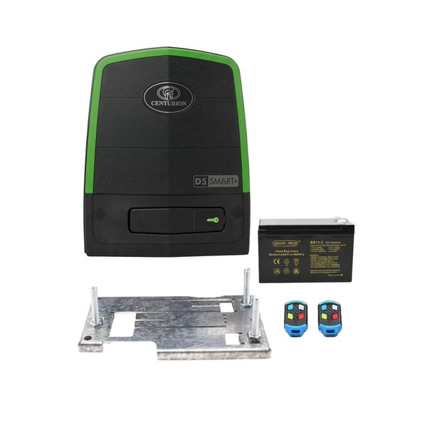 Centurion - D5 Evo Smart+ Gate Motor Set - Includes Remotes and Baseplate