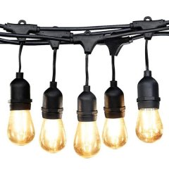 20M Solar LED Retro Bulb String Light - 20 Bulbs