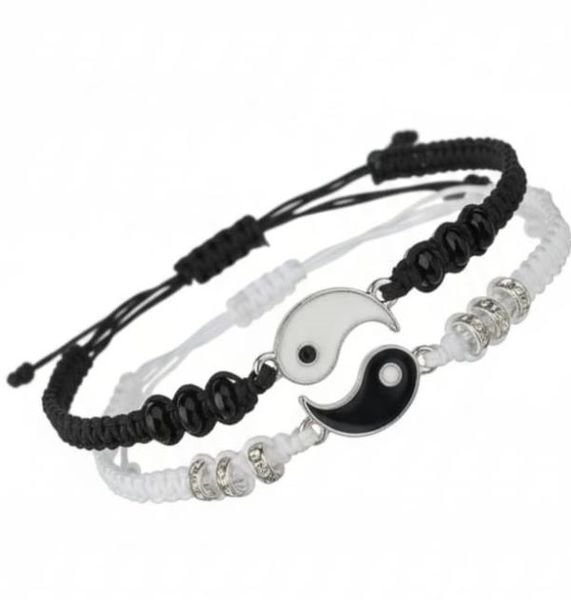 Yin Yang Friendship or Couple Bracelets