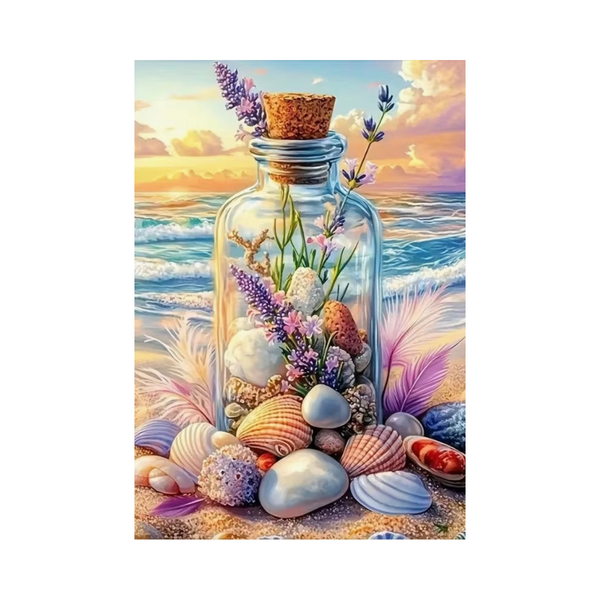 Message from the Sea Diamond Painting - Coastal Bottle Crystal Art Kit