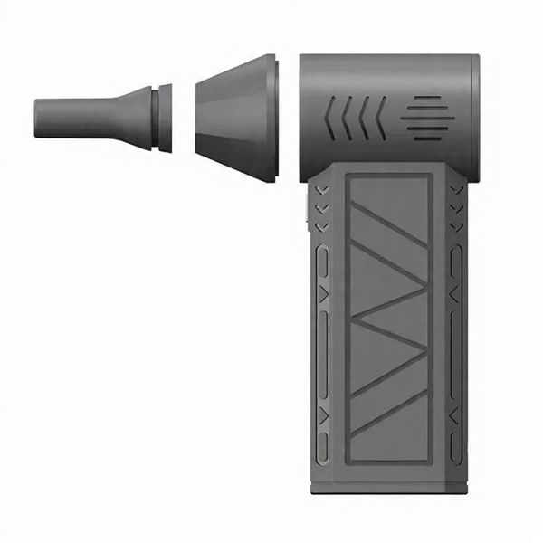 High-Speed Rechargeable Electric Air Duster Mini Turbo Fan-USB C (Grey)