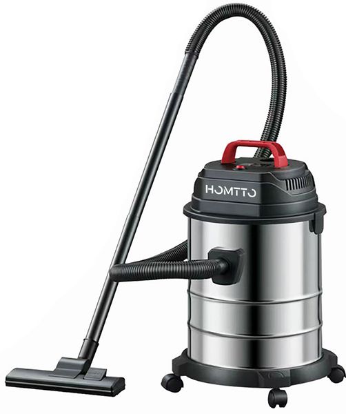 HOMTTO Wet Dry Vacuum 20L Stainless Steel 1500W Blower Function