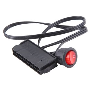50cm Cable Copper Tin Wire 24-Pin Female ATX PSU with ON/OFF Switch