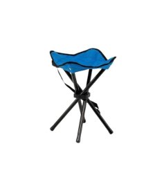 3-Leg Mini Camp Stool - Blue &amp; Black Interior.