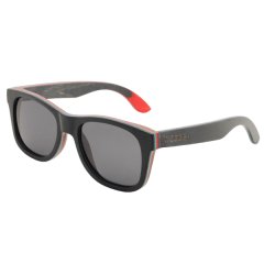 Skateboard Wood Gray Lens Polarized Sunglasses 3210-1 For Women